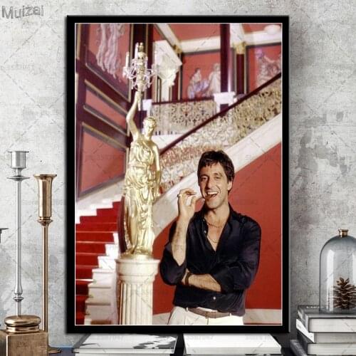 Art Poster Scarface AL PACINO Gangster Movie Canvas Painting Retro Wall Pictures Prints for Living Room Home Decor