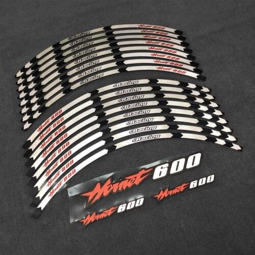 Free Shipping Protector Racing Sticker Motorcycle For Honda Hornet 600 Wheel Decals 17inch Rim Reflective Decorative Protector
