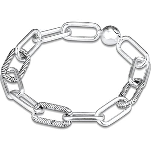 CKK Bracelet Sterling Silver Link Round Original Bracelets for Women Feminina Masculina Pulseras Mujer 925 Jewelry