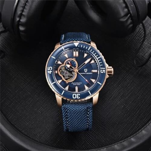 PAGANI DESIGN Fashion Mens Automatic Watch Luxury NH39A Sapphire Glass Mechanical Watch Stainless Steel 200M Waterproof Watch