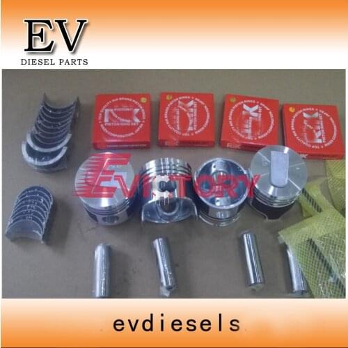 For Mitsubishi S4L S4L2 piston + piston ring full gasket kit crankshaft & con rod bearing