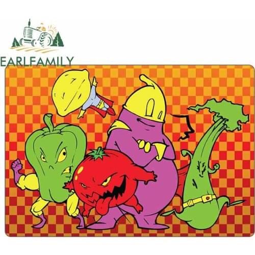 EARLFAMILY 13cm x 9cm For Genetically Modified Food Funny Car Stickers Occlusion Scratch Suitable For VAN RV SUV Vinyl Material