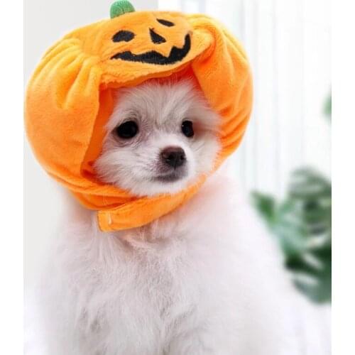 Halloween Festival Dress Up Pumpkin Hat Cap Funny Costume Cosplay Pet Cat Dog Hat Pet Accessories Cute Pet Dogs Halloween