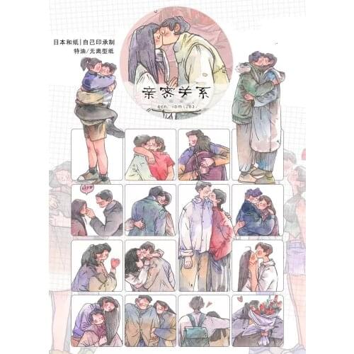 Intimacy Washi Tapes Bullet Journal Masking Tape Adhesive Tape DIY Scrapbooking Washi Stickers