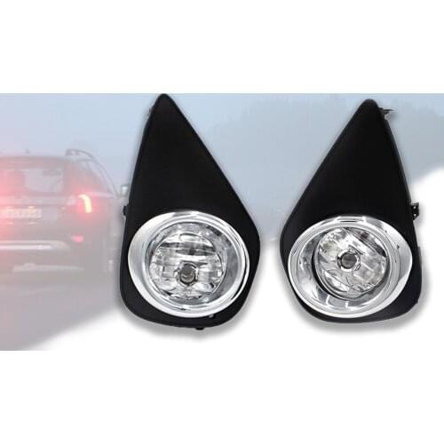 1 Pair 3000K 12V 55W Clear Fog Lights Driving Lamps Kit for Toyota Yaris 2015 CE Core Hatchback 2D 4D with Switch Car Auto Light