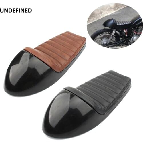 Cafe Racer Seat Bobber Chopper Pan Saddle Scrambler Base Cushion Motorcycle Seats for Honda Suzuki BMW Harley Triumph Bonneville