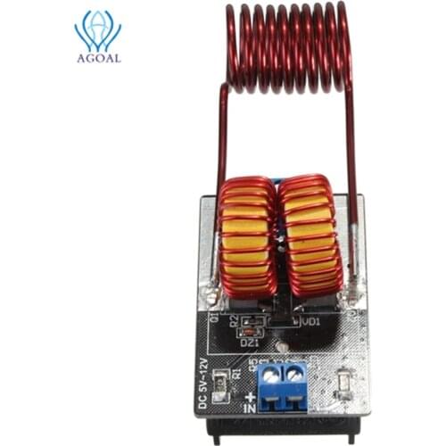 DC 5V-12V 120W Mini ZVS Induction Heating Power Module Tesla Jacobs Ladder No Taps With Heating Coil