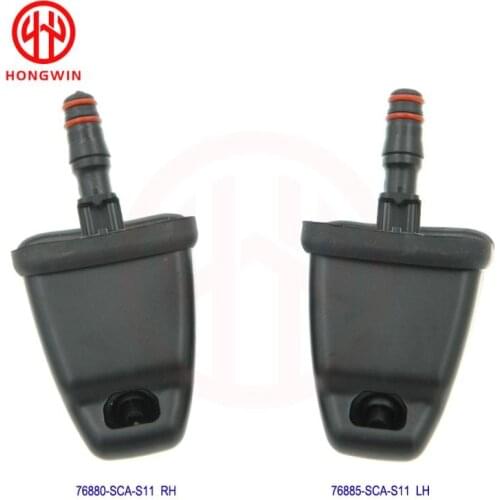 Front Right&Left Car Headlight Washer Spray Nozzle Jet Cover Cap For HHonda CRV 2005 2006 76880-SCA-S11 76885-SCA-S11