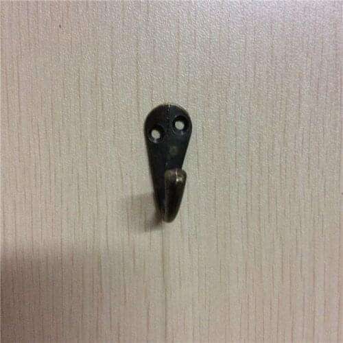 Wall Hooks,Apartments Hook Bronze Tone With 2 Holes,30Pcs,3.4cm x1.4cm