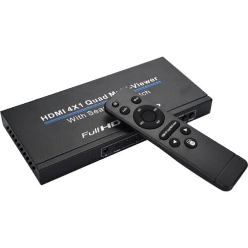 New 4X1 Multi-Viewe HDMI Quad Screen Real Time Multiviewer with HDMI Seamless Switcher Function Full 3D 1080P Switcher for PC(EU