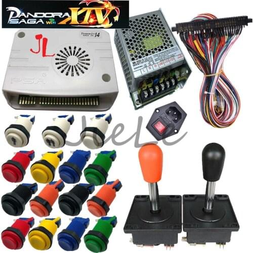 Pandora Saga Box 14 DIY Arcade Kit 4800 In 1 3D Game American 8 Way Joystick HAPP Push Button for Arcade Jamma Cabinet Machine