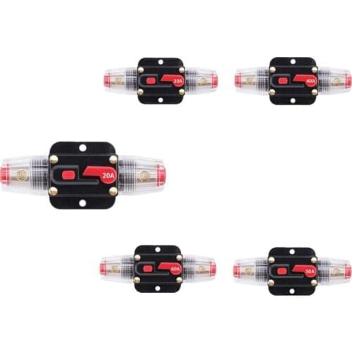 Circuit Breaker Fuses 12-24Vfor System Protection Car Marine Boat Stereo Switch Audio Inverter System Protection