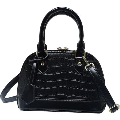 Luxury Handbags Women Bags 2021 Vintage Alligator Pattern Shell Bags Business Top-Handle Satchels Female Shoulder Messenger Bags