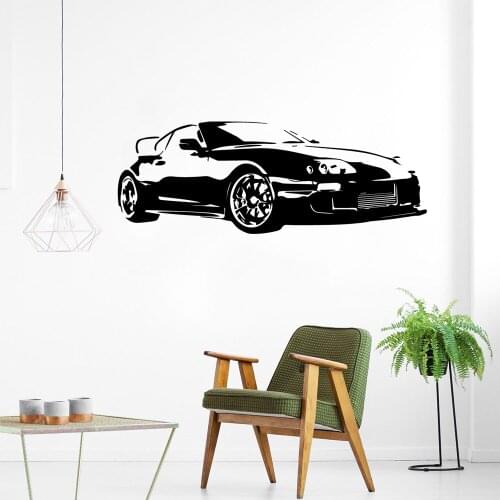 Modern Sport Car Wall Stickers Classic Racing Cars Vinyl Decal Living Room Decoration Vehicle Poster Auto Wallpaper Removable