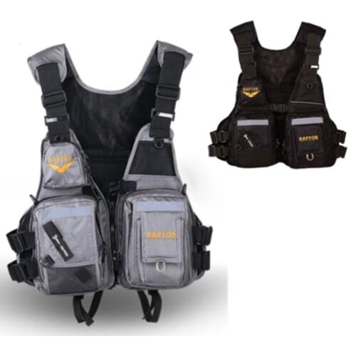 2021 new fishing life jacket, multi-function multi-pocket reflective outdoor fishing vest, high buoyancy life jacket
