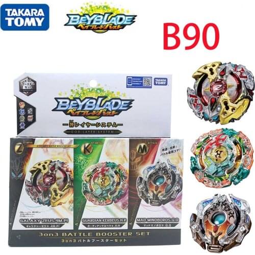 Takara Tomy Beyblade Burst B-90Three sets of God series Galaxy Zeus explosion whirling top bayblade b90