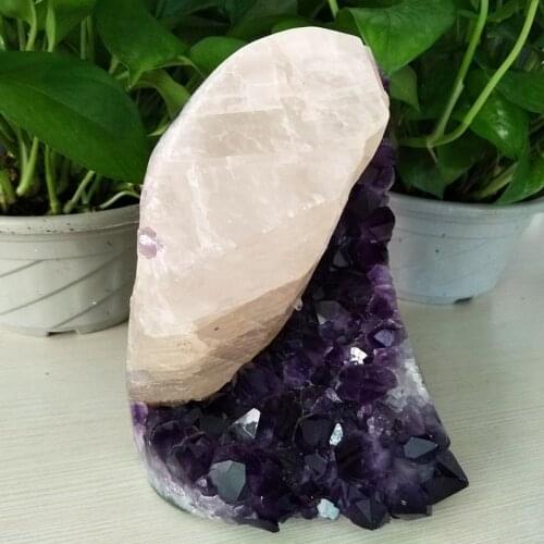 High quality Uruguay stone amethyst geode crystal quartz cluster home decor display amethyste pierre naturelle