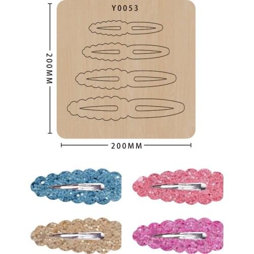 Hair Clip Wood Die Cut Handmade Crafts Scrapbooking Cutting Dies Leather Mold Suitable For Big Shot Machines