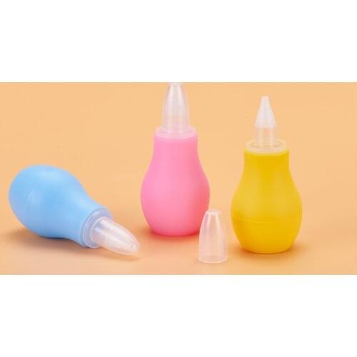 1PC Portable Manual Silicone Baby Toddler Nasal Aspirator Nose Mucus Cleaner Snot Sucker Pump Nose Cleaning Tool Safe Non-Toxic