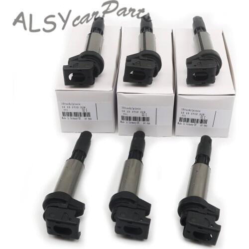 12 13 1 712 219 Ignition Coils Set For BMW E87 E46 325i 325xi E90 E60 525i 528i 530i 535i I6 3.0L E90 323i E46 325ci Z4 I6 2.5L