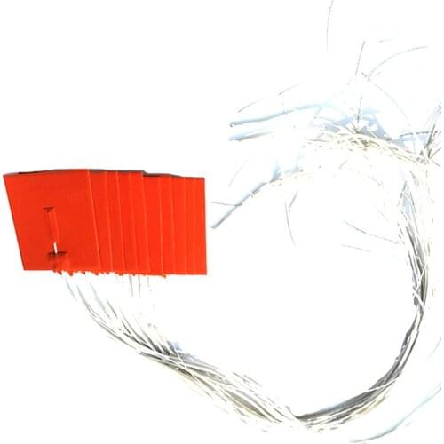 120*120*1.5mm 110v 120w silicone heater for aluminium plate adhesive 1 side 100k thermistor 1000mm lead out from middle of 1side