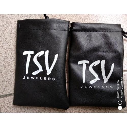 1500pcs pu leather drawstring bag jewelry bags wholesale custom 8*12cm gift pouch with custom logo printing and free shipping