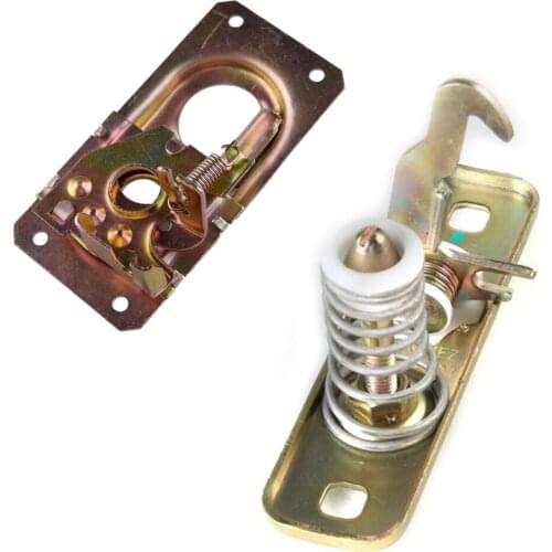 2Pcs 191823507 Car Front Trunk Upper Lower Hood Latch Lock 191823509 Replacement Fit for VW Campmobile Eurovan Golf Jetta 1992