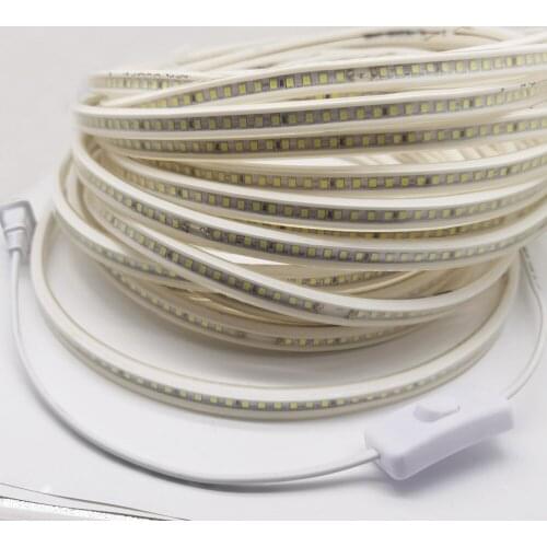 220V LED Strip 2835 High Safety High Brightness 120LEDs/m Flexible LED Light Outdoor Waterproof LED Strip Light