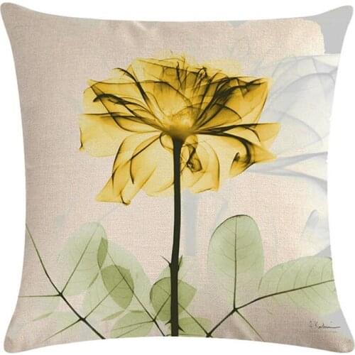 45 * 45cm Fashion Big Flower Home Decorative Pillowcase Throw Pillowcase Pillow Covers Seat Cushion Decorative