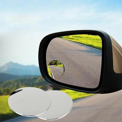 80% Hot Sell 1 Pair Side 360 Wide Angle Round Car Vehicle Blind Spot Dead Zone Rear View Mirrors