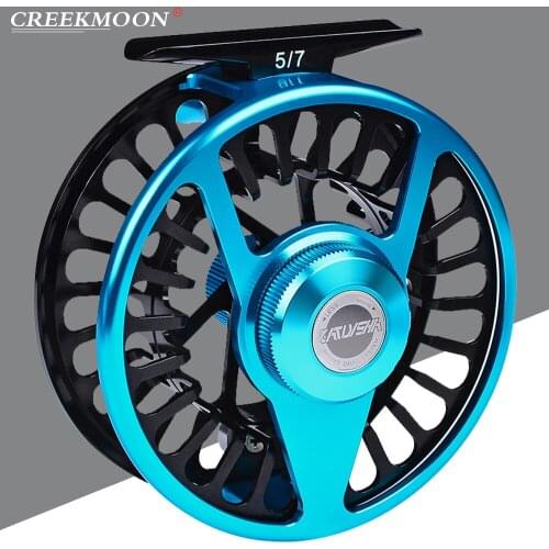 Aluminum Fly Fishing Reel 5/7 7/9 9/10 WT Wheel Blue & Black Color Fly Fishing Reels CNC Machine Right & Left Handle Fly Reel