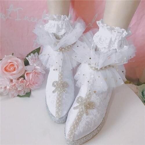 Snow boots winter new products fashion pointed toe thickened zipper white snow boots increased lace flower rhinestone bow boots