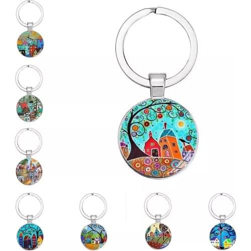 2021 Wolf In The Dark Keychain Key Ring Holder Wolf Head Keychain MenS Jewelry Gift