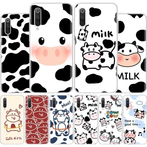 Dairy Cattle Cow Speckle Cute Cover Phone Case For Xiaomi Redmi Note 10 9 9S 8T 8 7 6 5 9A 6A 7A 8A 9C K20 S2 Pro Luxury Soft Co
