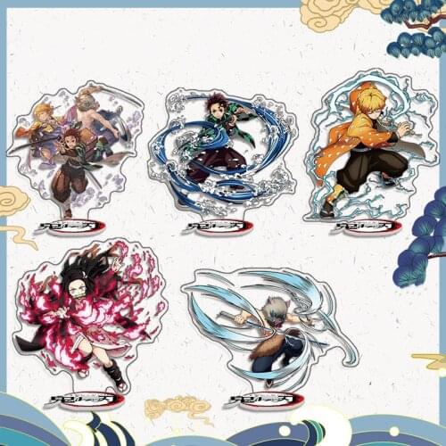 Agatsuma Zenitsu Action Figures Demon Slayer Kimetsu No Yaiba Anime Acrylic Stand Model Decation Anime Lovers Birthday DIY Gifts