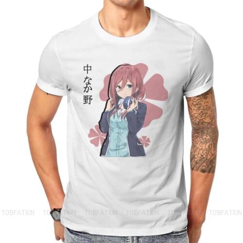 Quintessential Quintuplets Manga Anime Miku Nakano Tshirt Graphic Men Vintage Grunge Summer Men Clothing Cotton Harajuku T Shirt