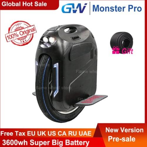 Gotway Monster pro Unicycle 2020 New Original 24 Inch 100V 3600WH pro 4000w Monster Self Balance One Wheel Electric Scooter