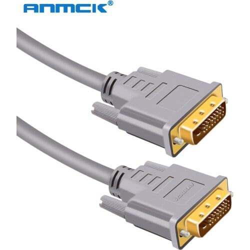 Anmck DVI Cables Male Extension Cord 1080P DVI 24+1 Pin Cable For HDTV Computer Projector Notebook PS3 DVI-I Video Cord 5M 10M