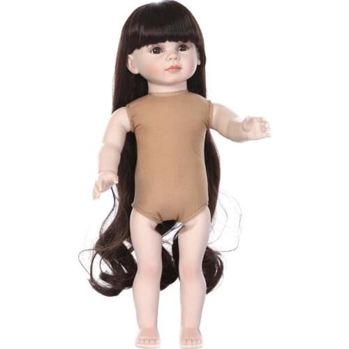 18 Inch Doll Collection DIY Toys Children/Friends Birthday Gift 45CM Long Hair Naked Girls Doll Princess Dolls