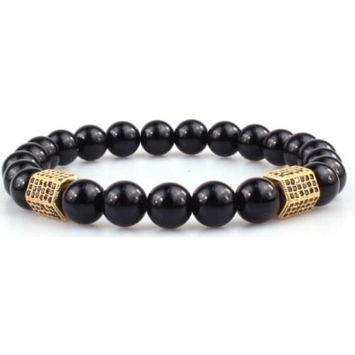 Micro pave Copper gold silver metal cz Cubic Zirconia rope adjustable Beads Bracelet Charm Braided Bangles yrgh4