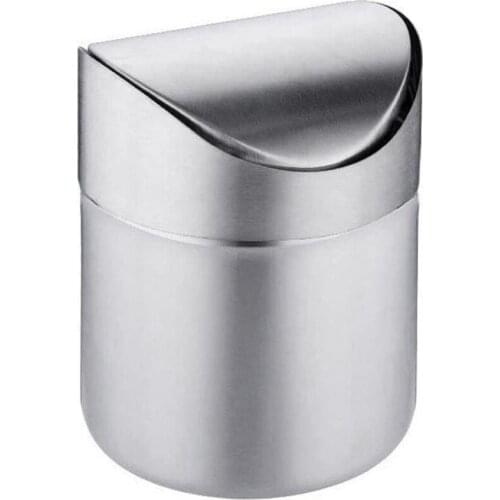 Mini Trash Can for Desk with Lid Desktop Trash Can Small Tiny Countertop Trash Bin Can for Office Bathroom Kitchen