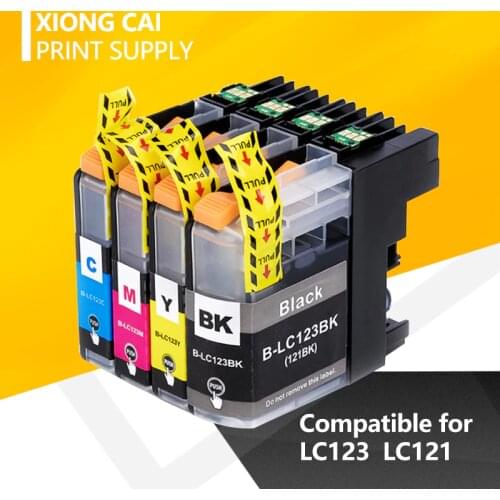 NEW Compatible ink cartridges for Brother LC123 MFC J4410DW J4510DW J870DW DCP J4110DW J132W J152W J552DW printer LC123 XL