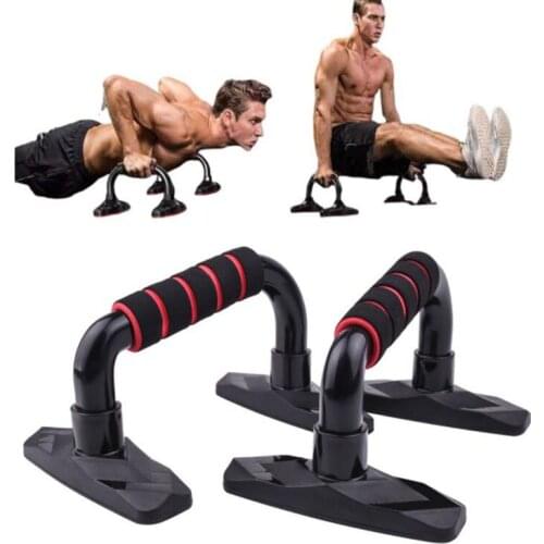 Push-Up Bars Exercise Equipment Push Up Stands Strength Traning Pectoralis Exercise Workout Stands Anti-Slip Foam Grip I-shape