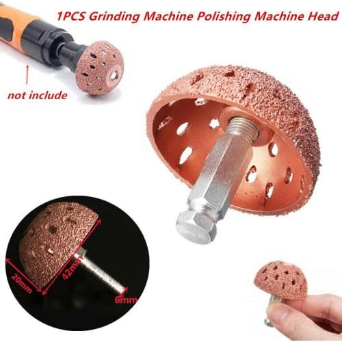 42mm Car Tire Repair Polish Buffing Wheel Coarse Grinding Machine Head + Adapter