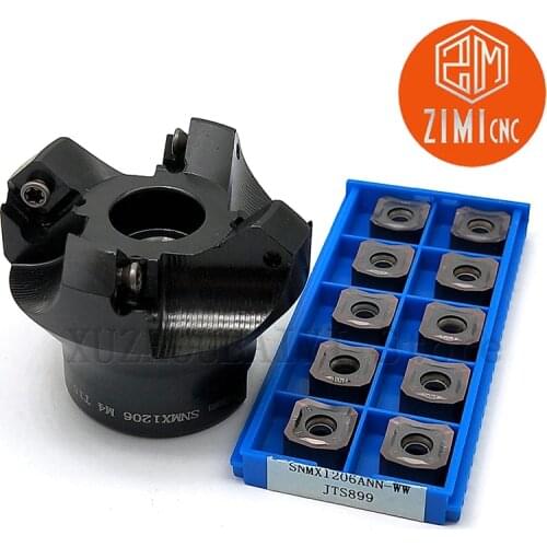 SNMX1206-050T4-22 Y high-strength face milling cutter 50mm, +10PCS SNMX1206 double-sided milling insert CNC milling attachment