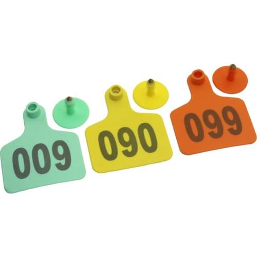 Farm Sheep ear tag Digital label card Animal identification Feeding Device Ear tag applicator Farm animal supplies 40 Sets