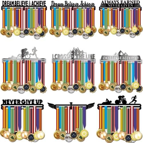 Inspirational medal hanger Metal medal holder Sport medal display rack hold 36 + medals
