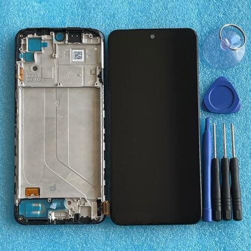 Original AMOLED For Xiaomi Redmi Note 10 M2101K7AI M2101K7AG LCD Display Frame Touch Panel Digitizer For Redmi Note10S M2101K7BG