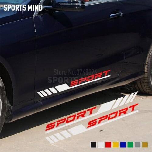 1 Pair Sport Vinyl Car Styling For Mercedes Benz AMG W124 W204 W117 W212 W205 W210 W202 W211 C63 A45 CLA45 Exterior Accessories