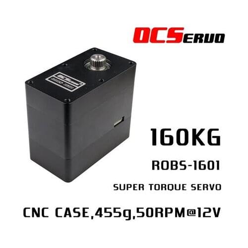 160kg.cm torque 455g UART Bus Robot Servo ROBS-1601 For Robot DIY Magnetic Code 12V 360 degree RS485 Double Shaft Modbus Servo